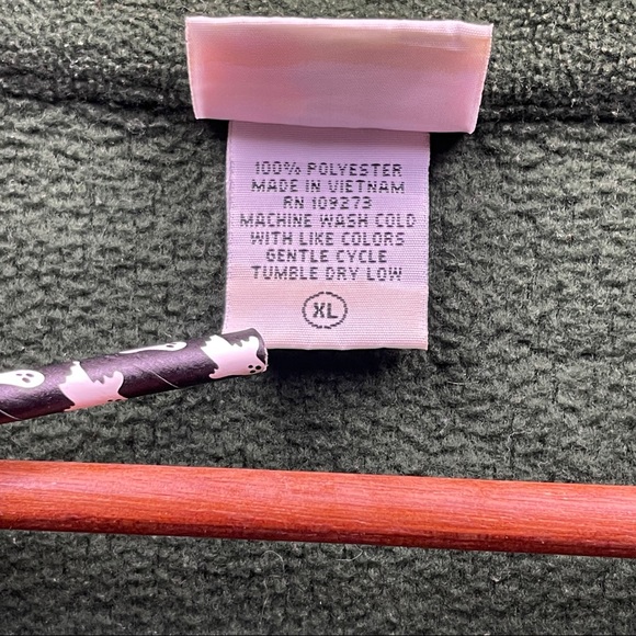 Bass Pro Shops Burgundy Full Zip Pocketed Cinch Waist Soft Fleece Jacket XL - Picture 6 of 8